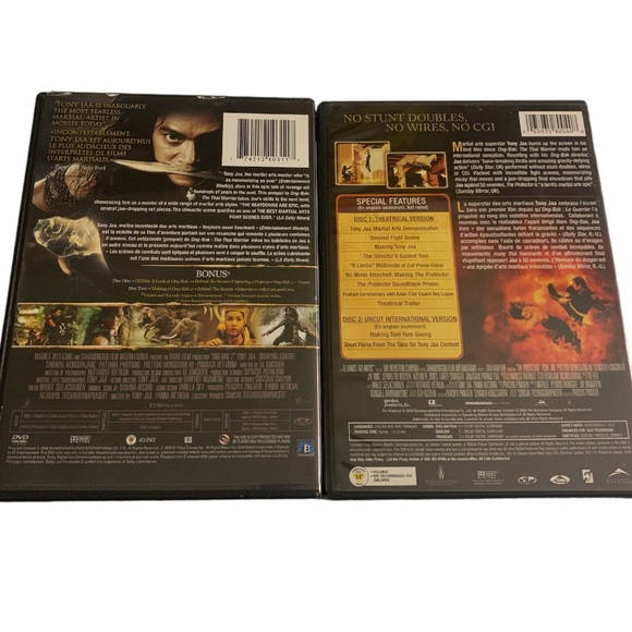The PROTECTOR & ONG BAK 2 Two-Disc Collectors Ed Tony Jaa Martial Arts DVD’s - Picture 2 of 2